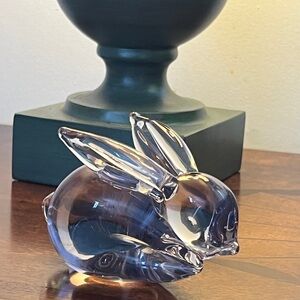 Glass Rabbit Paper Weight